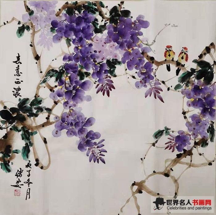 长安画家,画家田绪安,国画 长安画家,画家田绪安,国画