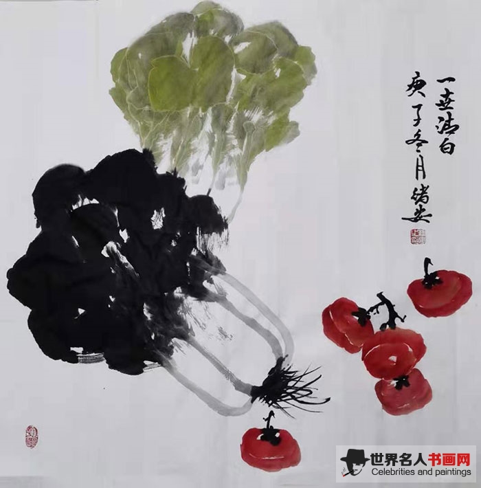 长安画家,画家田绪安,国画 长安画家,画家田绪安,国画