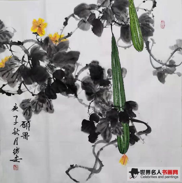 长安画家,画家田绪安,国画 长安画家,画家田绪安,国画