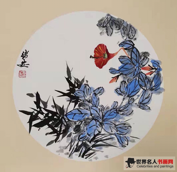 长安画家,画家田绪安,国画 长安画家,画家田绪安,国画